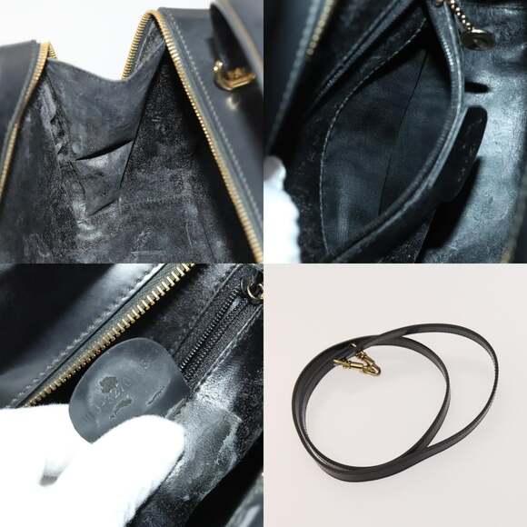 GUCCI Bamboo Bag Patent Leather Gold Dark Gray 000 3270 000 3270 - Picture 12 of 12